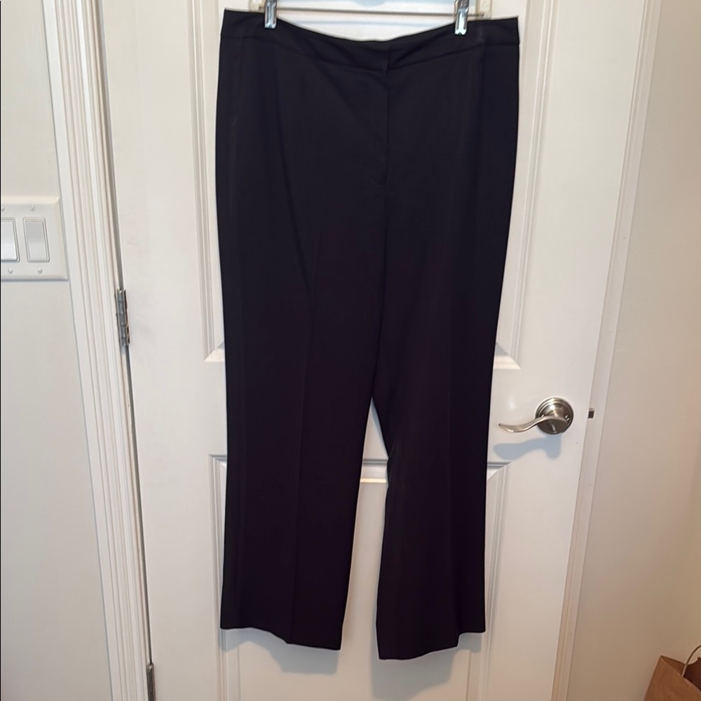 Kasper Black Straight Leg Pants Professional Wear
